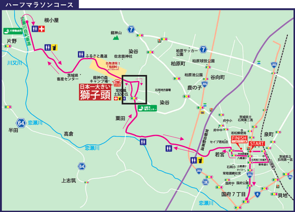 ハーフコース変更コース